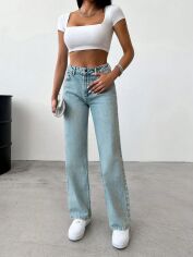 Акція на Джинси жіночі SHEIN GD-00098948 34 Світло-блакитні від Rozetka