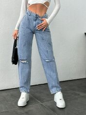 Акція на Джинси жіночі SHEIN GD-00157015 36 Блакитні від Rozetka