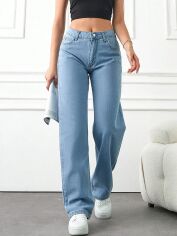Акція на Джинси жіночі SHEIN GD-00157023 38 Блакитні від Rozetka