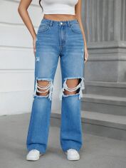 Акція на Джинси жіночі SHEIN GD-00163712 L-Tall Блакитні від Rozetka