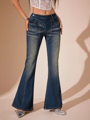 Акція на Джинси жіночі SHEIN GD-00163974 26 Темно-сині від Rozetka