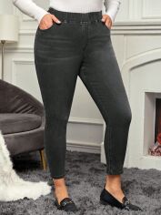 Акція на Джеггінси жіночі SHEIN GD-00164041 XL Темно-сірі від Rozetka