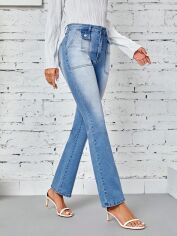 Акція на Джинси Кльош жіночі SHEIN GD-00164267 30 Сині від Rozetka