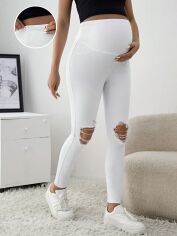 Акція на Джинси Skinny для вагітних SHEIN GD-00166267 L Білі від Rozetka