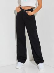 Акція на Джинси жіночі SHEIN GD-00098870 XXS-Petite Чорні від Rozetka