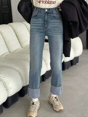 Акція на Джинси жіночі SHEIN GD-00098660 S Світло-сині від Rozetka