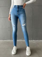 Акція на Джинси жіночі SHEIN GD-00113178 XS-Tall Блакитні від Rozetka
