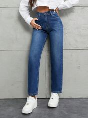 Акція на Джинси жіночі SHEIN GD-00113288 34 Темно-сині від Rozetka