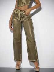 Акція на Джинси жіночі SHEIN GD-00156995 27 Хакі від Rozetka