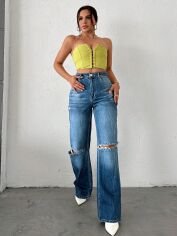 Акція на Джинси жіночі SHEIN GD-00157010 34 Сині від Rozetka