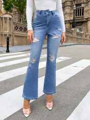 Акція на Джинси Кльош жіночі SHEIN GD-00164313 32 Сині від Rozetka