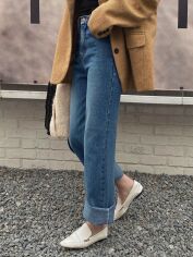 Акція на Джинси жіночі SHEIN GD-00156307 L Сині від Rozetka