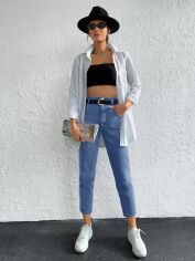 Акція на Джинси жіночі SHEIN GD-00157048 42 Сині від Rozetka