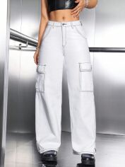 Акція на Джинси жіночі SHEIN GD-00157002 32 Білі від Rozetka