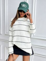 Акція на Джемпер жіночий SHEIN GD-00121625 S Білий від Rozetka