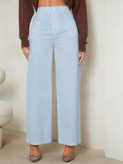 Акція на Штани жіночі SHEIN GD-00156958 XS-Tall Блакитні від Rozetka