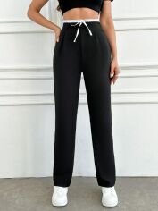 Акція на Штани жіночі SHEIN GD-00161349 S Чорні від Rozetka