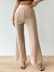 Акція на Штани жіночі SHEIN GD-00163051 M Кремові від Rozetka