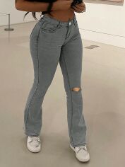 Акція на Джинси жіночі SHEIN GD-00164329 S Світло-сірі від Rozetka