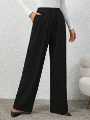 Акція на Штани жіночі SHEIN GD-00165435 M Чорні від Rozetka