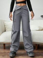 Акція на Штани жіночі SHEIN GD-00158287 L Сірі від Rozetka