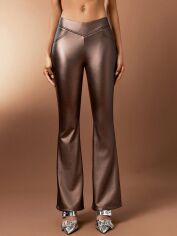 Акція на Штани жіночі SHEIN GD-00156374 XS Рожеві з коричневим від Rozetka