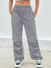 Акція на Спортивні штани жіночі SHEIN GD-00158302 M Сірі від Rozetka