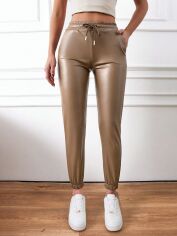 Акція на Штани жіночі SHEIN GD-00158348 XL Пісочні від Rozetka