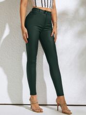 Акція на Штани жіночі SHEIN GD-00162061 2XL Темно-зелені від Rozetka