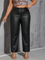 Акція на Штани жіночі SHEIN GD-00162341 XL Чорні від Rozetka