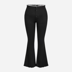 Акція на Штани жіночі SHEIN GD-00163468 XL Чорні від Rozetka