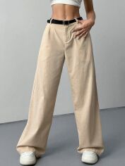 Акція на Штани жіночі SHEIN GD-00163841 XS Хакі від Rozetka