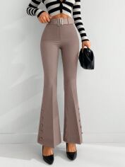 Акція на Штани жіночі SHEIN GD-00158269 3XL Рожеві з коричневим від Rozetka