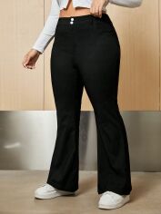Акція на Штани жіночі SHEIN GD-00164379 XL Чорні від Rozetka