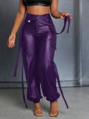 Акція на Штани жіночі SHEIN GD-00164812 L Фіолетові від Rozetka