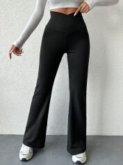 Акція на Штани жіночі SHEIN GD-00158283 L Чорні від Rozetka