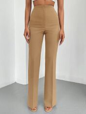 Акція на Штани жіночі SHEIN GD-00158351 XL Бежеві від Rozetka