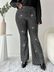 Акція на Штани жіночі SHEIN GD-00160390 4XL Чорні від Rozetka