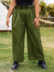 Акція на Штани жіночі SHEIN GD-00162635 XL Зелені від Rozetka
