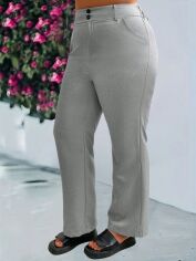 Акція на Штани жіночі SHEIN GD-00163478 4XL Сірі від Rozetka