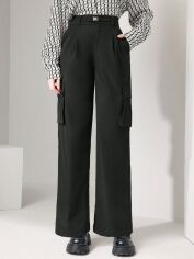 Акція на Штани жіночі SHEIN GD-00158275 L Чорні від Rozetka