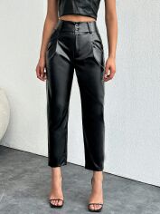 Акція на Штани жіночі SHEIN GD-00158346 XL Чорні від Rozetka
