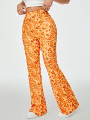 Акція на Штани жіночі SHEIN GD-00161350 L Помаранчеві від Rozetka
