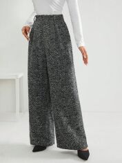 Акція на Штани жіночі SHEIN GD-00162592 L Чорно-білі від Rozetka