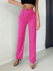 Акція на Штани жіночі SHEIN GD-00165445 XL Рожеві від Rozetka