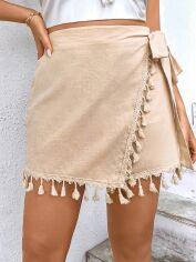 Акція на Спідниця жіноча SHEIN GD-00157146 XL Кремова від Rozetka