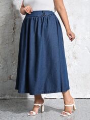Акція на Спідниця жіноча SHEIN GD-00164005 2XL Темно-синя від Rozetka