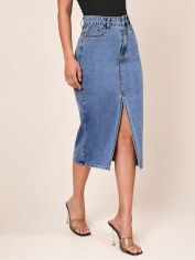 Акція на Спідниця жіноча SHEIN GD-00164767 M Синя від Rozetka