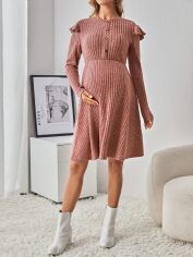 Акція на Сукня міді осіння жіноча SHEIN GD-00164158 M Теракотова від Rozetka