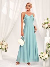 Акція на Сукня вечірня довга літня жіноча SHEIN GD-00158185 XL М\'ятна від Rozetka